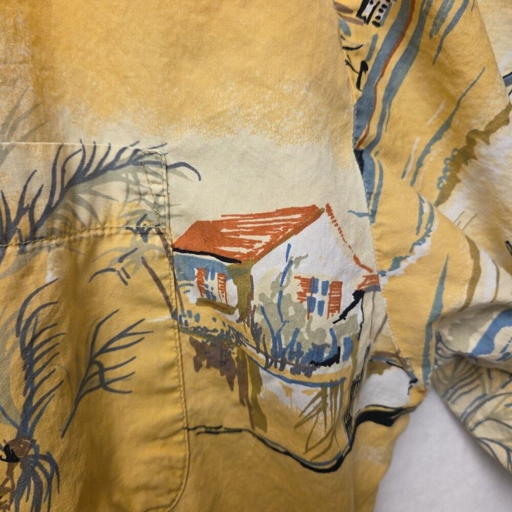 VTG Sportif Men’s Fishing Shirt Large Tropical Fish Print Button Up USA - READ - Picture 5 of 16